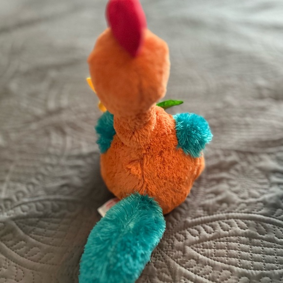Plush  Turkey with Flower - Orange and Yellow - Picture 3 of 8
